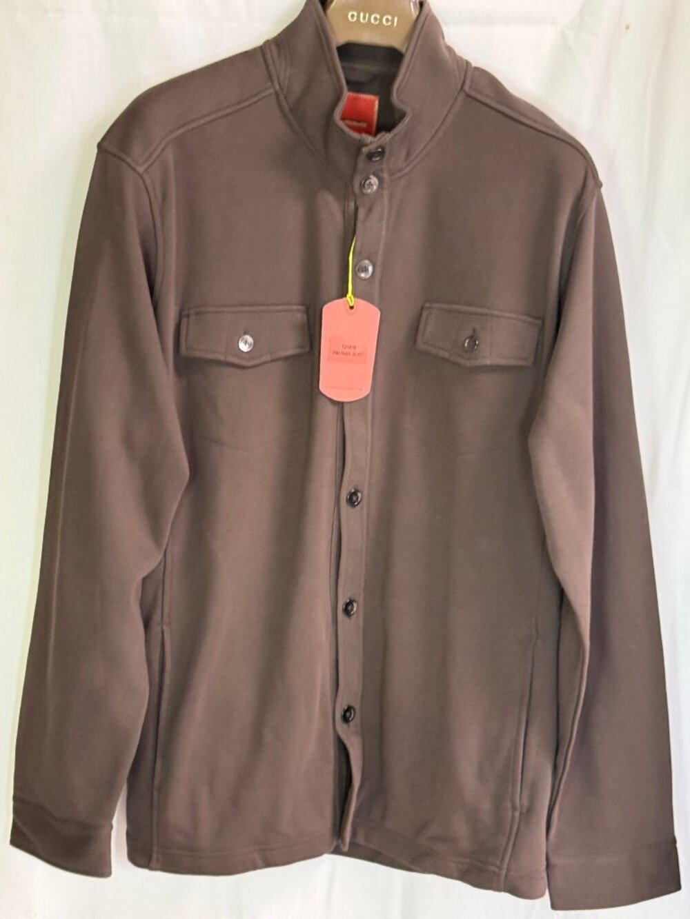 NWT Vintage Tommy Bahama Pima Paseo Shirt Jacket - Black Olive - XL - Ret $168